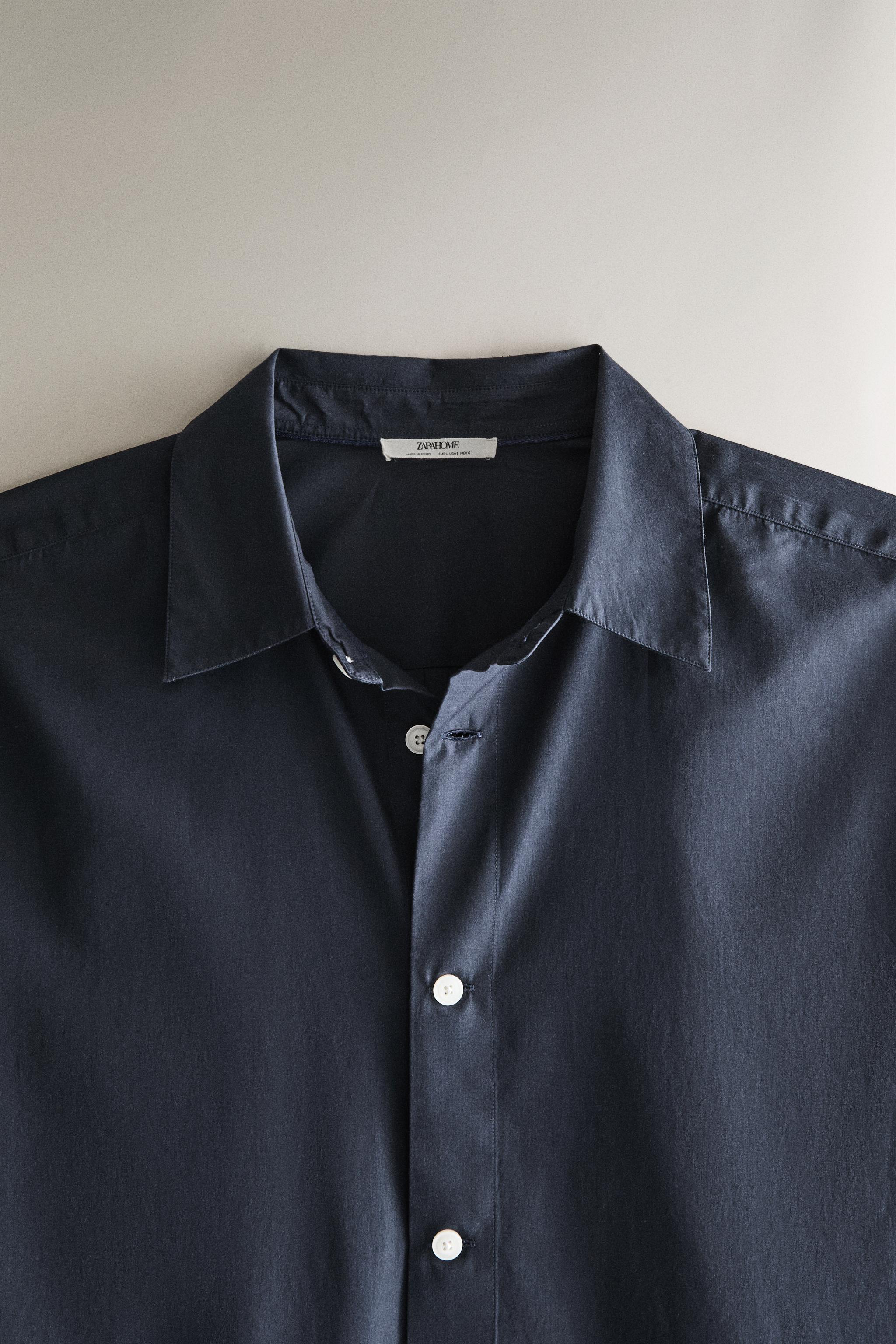 PLAIN COTTON BEACH SHIRT